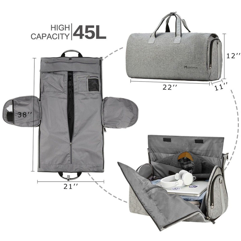Travel Garment Bag with Shoulder Strap Duffel Bag