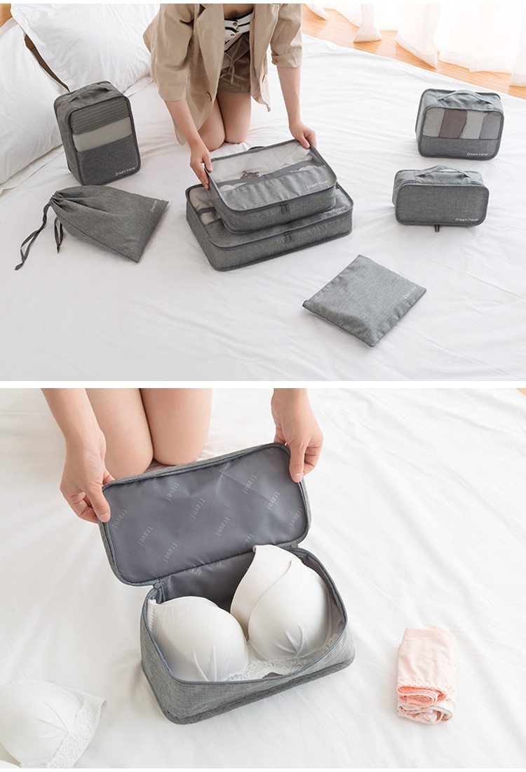 Waterproof luggage Travel Tote Bag Set of 7